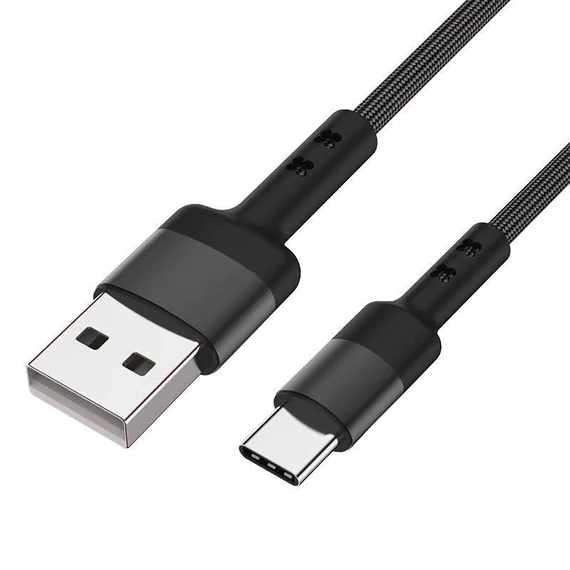 Caruba USB-A USB-C kábel 60W 1 m fekete