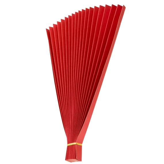 Folded Paper Fan Props Claret 36cm