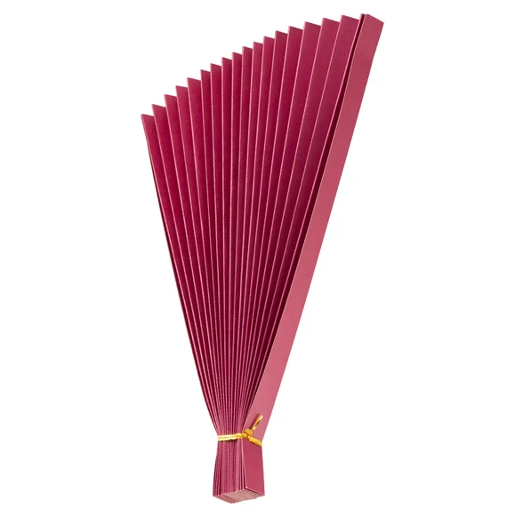 Folded Paper Fan Props Crimson 36cm