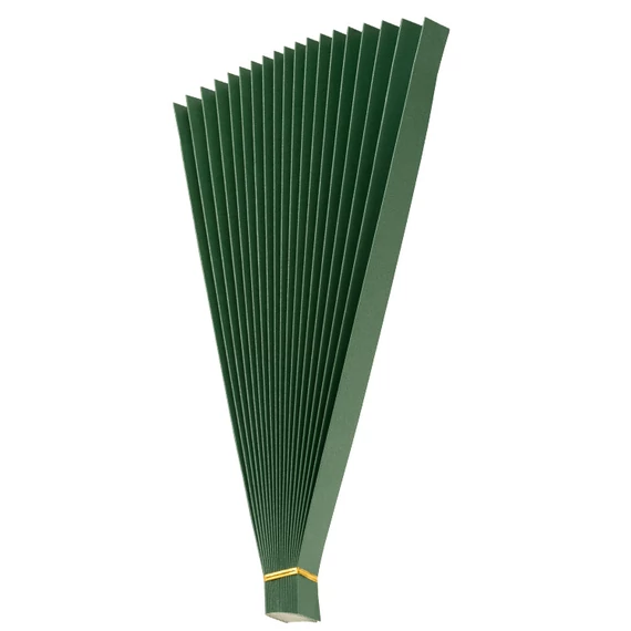 Folded Paper Fan Props Racing Green 36cm