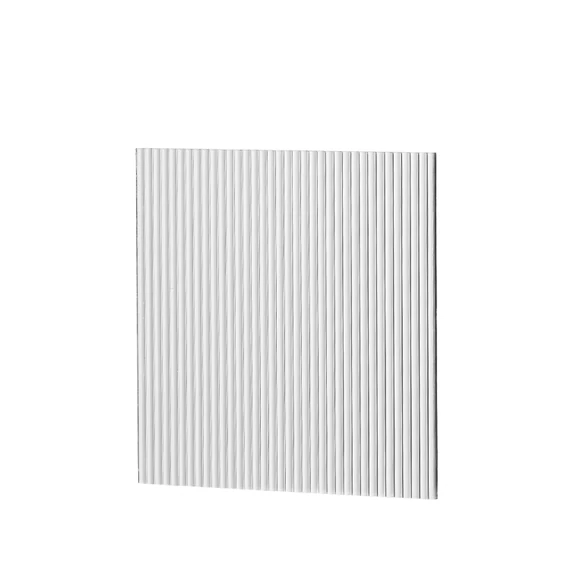 Acrylic Transparent Board PROPS 15x15cm Thick stripes effect