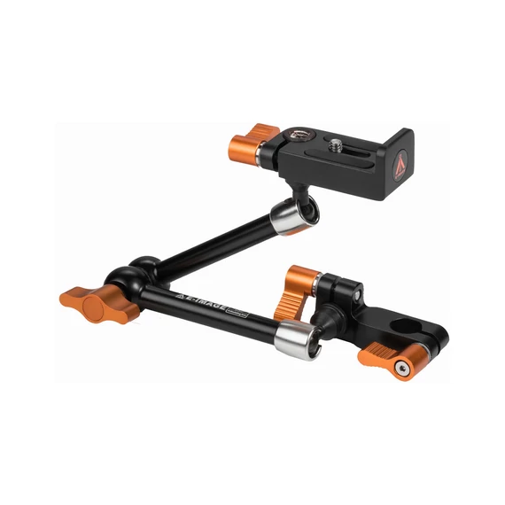 E-Image 28 cm articulating arm with mount for a monitor and 15 mm rod