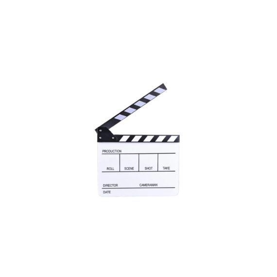 E-Image White clapperboard ECB-03_N for video productions