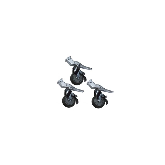 E-Image Caster with brake – set of 3 wheels