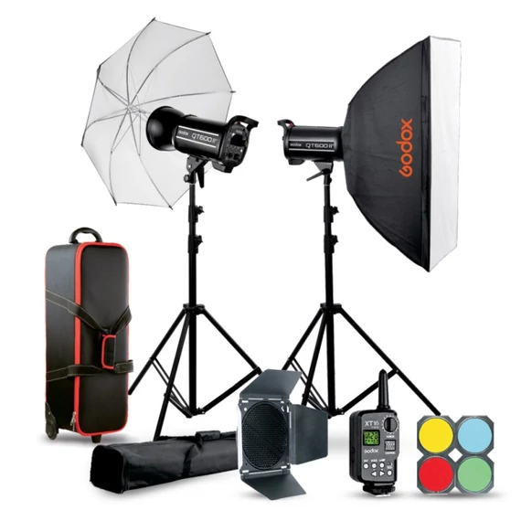 GODOX QSII 2xQS600II stúdióvaku Kit