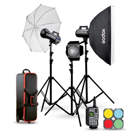 GODOX DSII stúdióvaku Kit (2xDS300II és 1xDS400II)