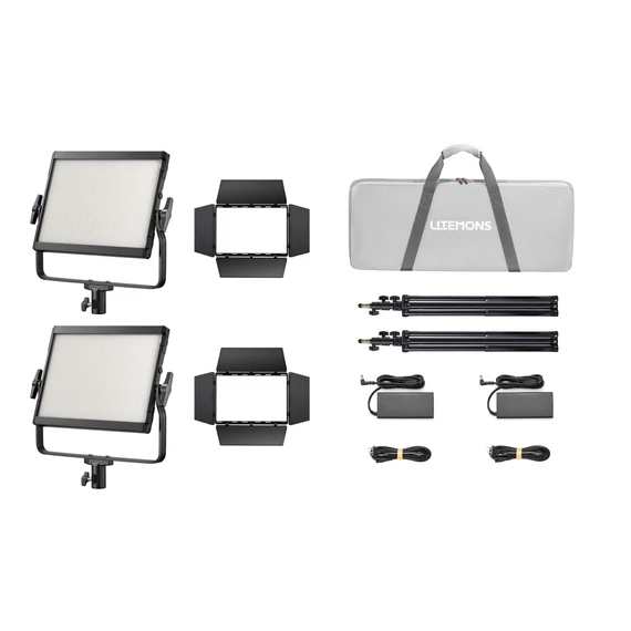 Godox LP600R K2 Black Litemons RGB LED Light Panel 2-light kit