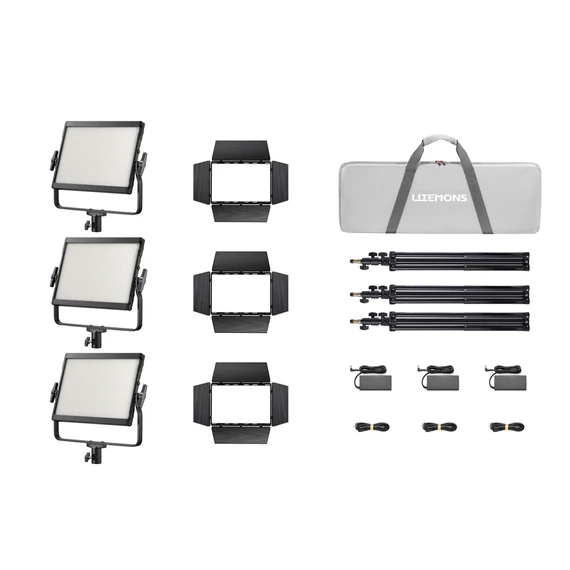 Godox LP600R K3 Black Litemons RGB LED Light Panel 3-light kit