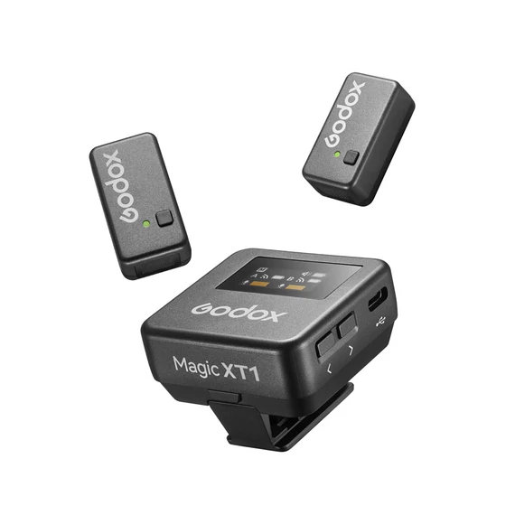 Godox Magic XT1-CL 2.4GHz Wireless Microphone rendszer USB-C + Lightning adapter 