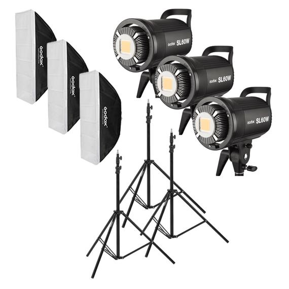 GODOX SL60W Trio kit Video Light