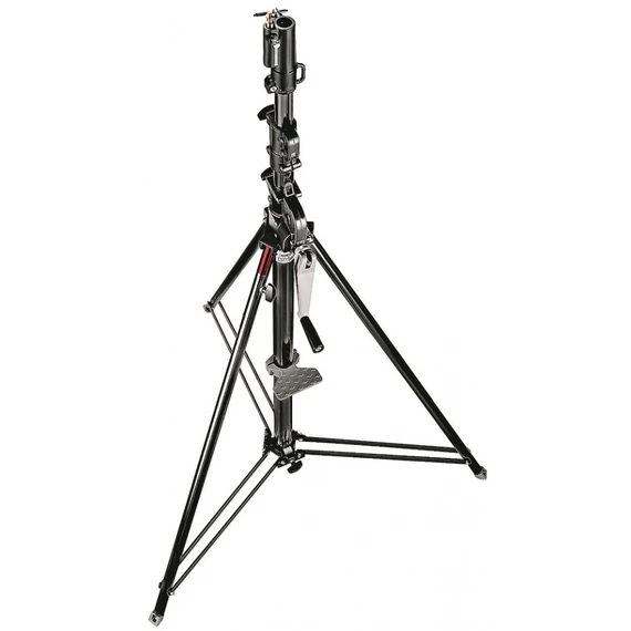 Manfrotto Wind up acél 3 szekciós állvány fekete-cink 087NWB