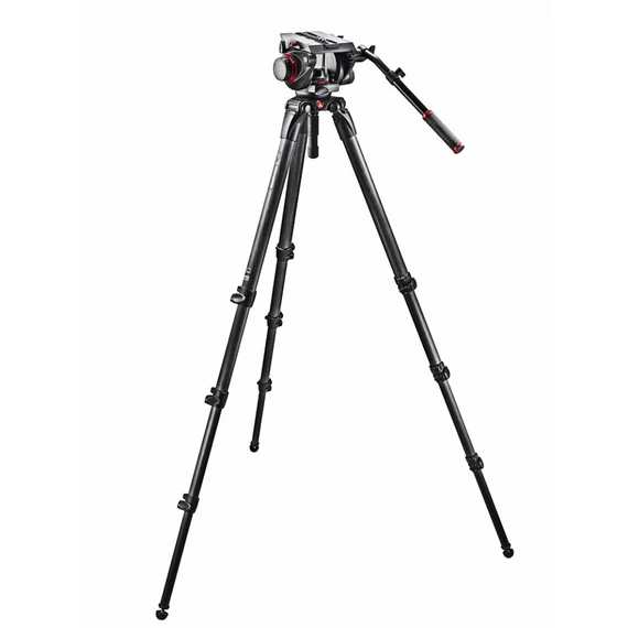 Manfrotto 509 fluid fej + 536 karbon állvány, 100 csésze, single láb 509HD,536K