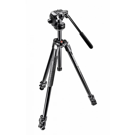 Manfrotto 290 Xtra kit alu 3 szekciós állvány + fluid fej MK290XTA3-2W