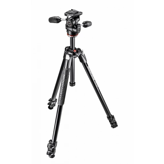 Manfrotto 290 Xtra kit alu 3 szekciós állvány + 3D fej MK290XTA3-3W