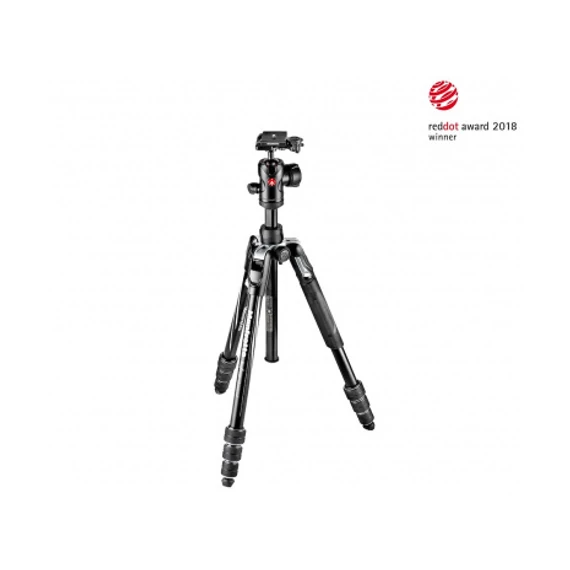 Manfrotto Befree Advanced alu travel állvány tekerős zár+gömbfej,fek. MKBFRTA4BK-BH