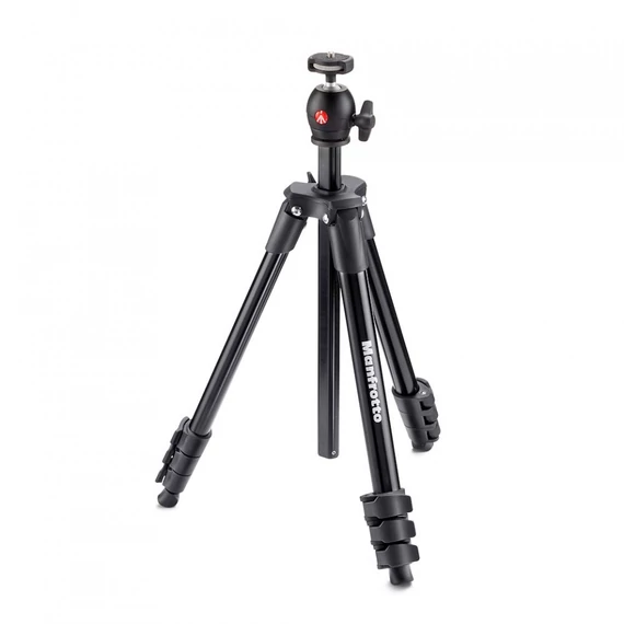 Manfrotto Compact Light alu állványszett gömbfejjel, fekete MKCOMPACTLT-BK