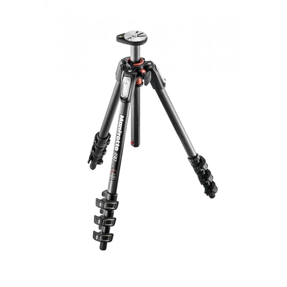 Manfrotto 190XPRO karbon 4 szekciós állvány, horizontális oszloppal MT190CXPRO4