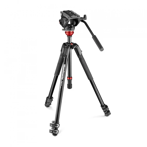 Manfrotto MVH500AH fluid fej lapos alappal + 190X alu video tripod MVK500190XV