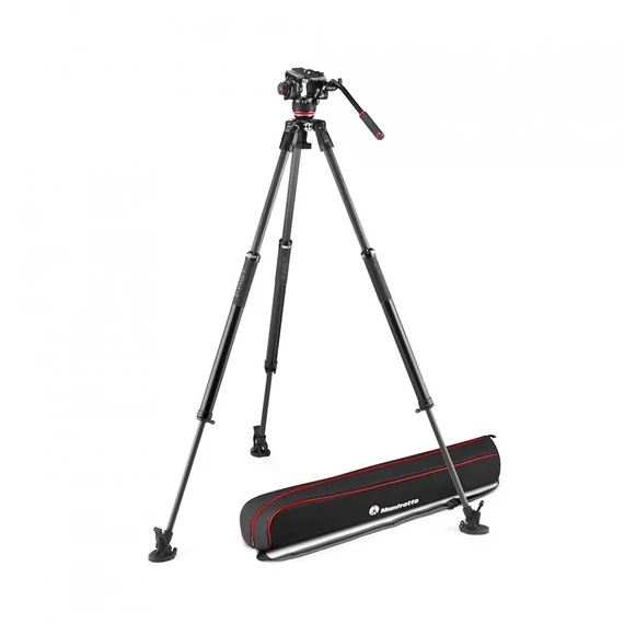 Manfrotto 504x fluid videó fej 635 fast karbon szimpla lábú állvánnyal MVK504XSNGFC