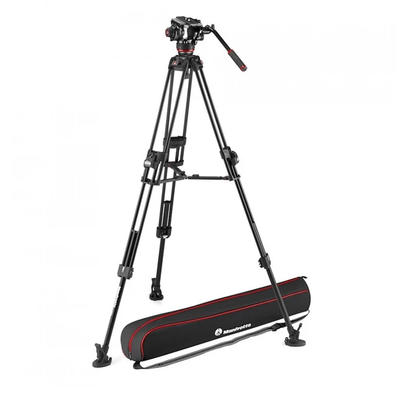 Manfrotto 504x fluid videó fej 645 fast alu ikerlábas állvánnyal MVK504XTWINFA