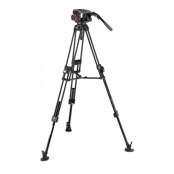 Manfrotto 509 Video fej + 645 Fast Alu állvány, 2n1 terp. ikerláb MVK509TWINFA