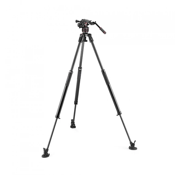 Manfrotto Nitrotech 608 fej + 635 Fast karbon állvány, szimpla láb MVK608SNGFC