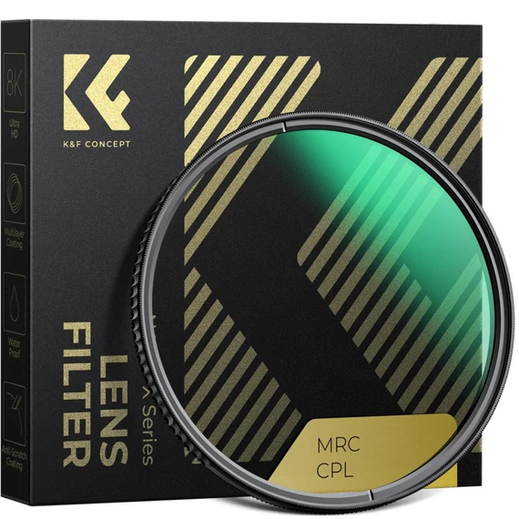 K&F Concept NANO-X series, XC15, B270, HD, CPL szűrő, vízlepergető, karcálló, zöld bevonat, 67mm