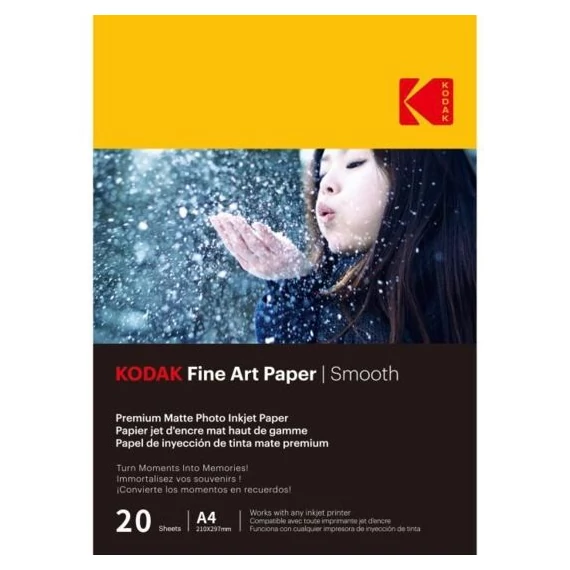 KODAK Fine Art fotópapír - Smooth 230g, A4, 20db