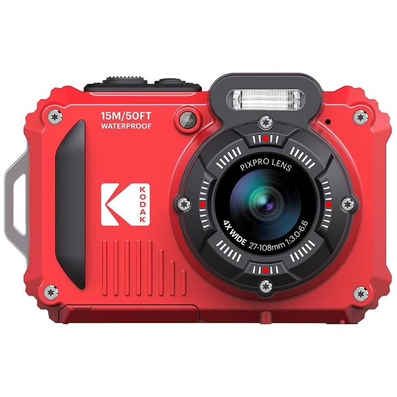 Kodak Pixpro WPZ2 vízálló, porálló, ütésálló digitális fényképezőgép, piros