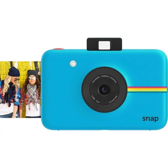 Polaroid Snap instant fényképezőgép és fotónyomtató, 10 darab Matricás Fotópapír, kék