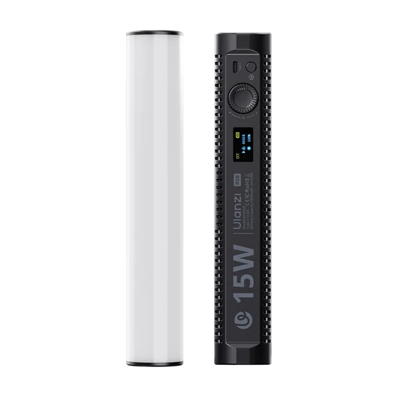 Ulanzi B15RGB 15W, fénycső, cseppálló, 1800-9000K, 3000mAh, mágneses