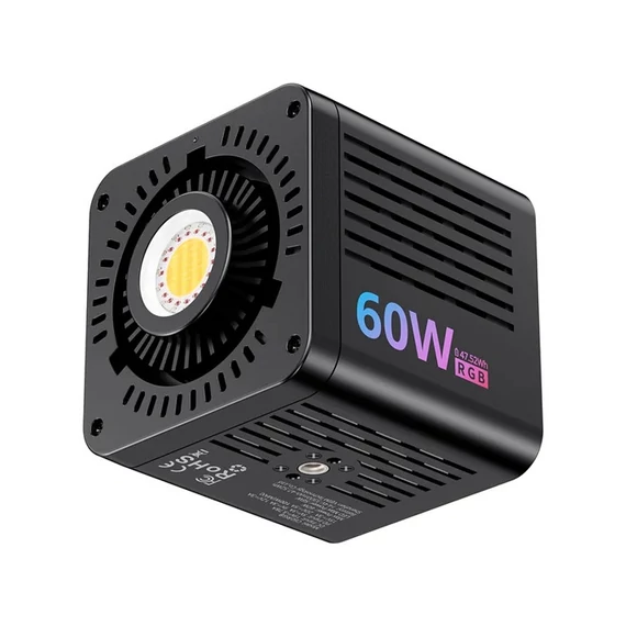 Ulanzi C60RGB, 60W RGB COB LED lámpa, 2500-6500K, 20 effekt, 3300mAh, mini Bowens