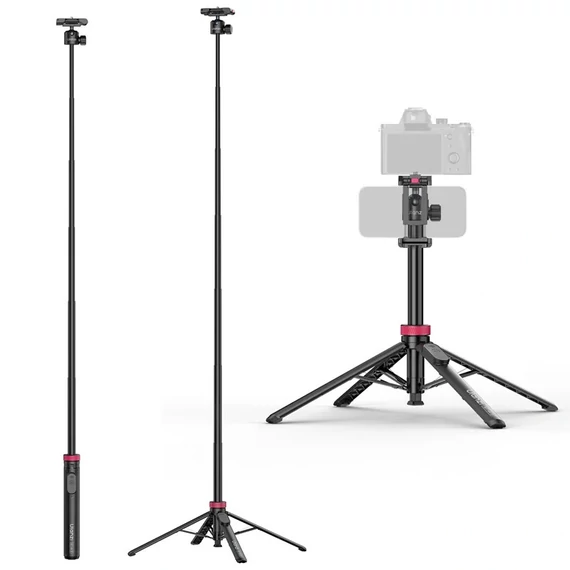 Ulanzi MT-44-2 automatikusan selfie állvány, monopod, telefontartó adapter, bluetooth, fekete