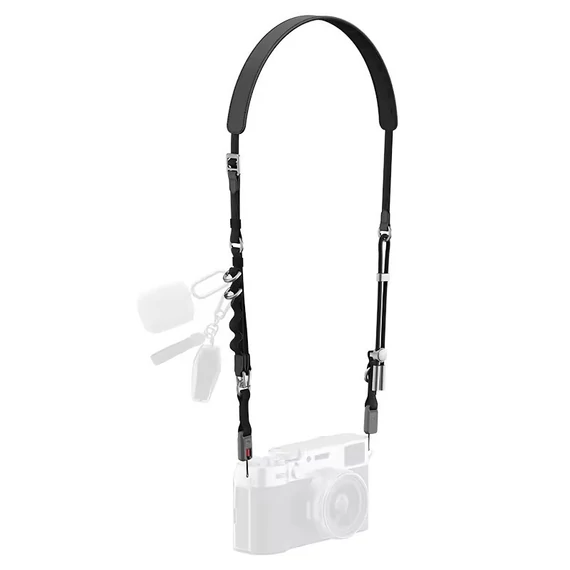 Ulanzi YF01 Y-Flex Strap, nyakpánt, csuklópánt, beépített USB-C kábel, fekete