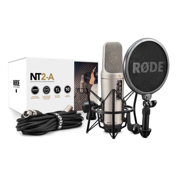 Rode NT2-A nagymembrános kondenzátor stúdió mikrofon csomag