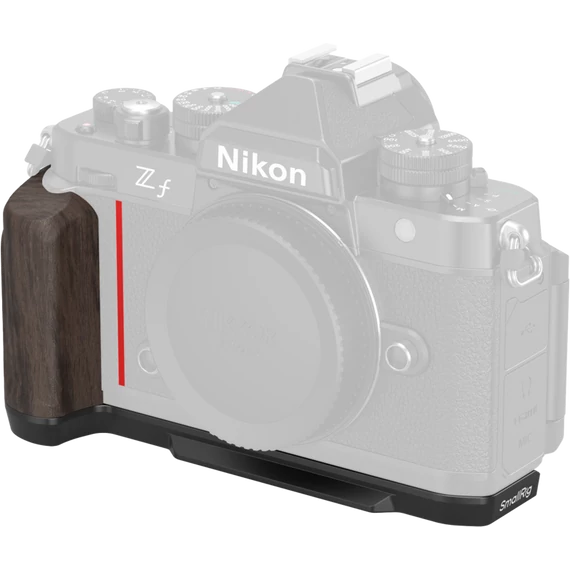 SmallRig 4801 L-Shape Mount Plate with Wooden Handle for Nikon Z f