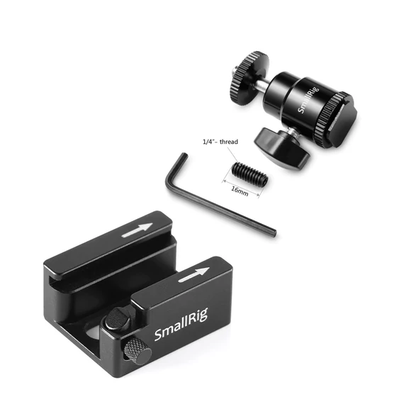 SmallRig 3145 Cold Shoe for 1/4" Threaded Adapter & Cold Shoe Mount Adapter Kit