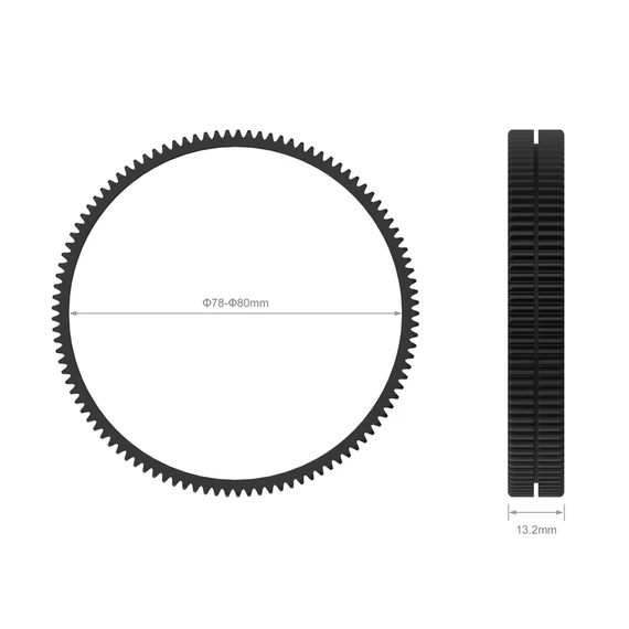 SmallRig 3295 Î¦78 Î¦80 Seamless Focus Gear Ring