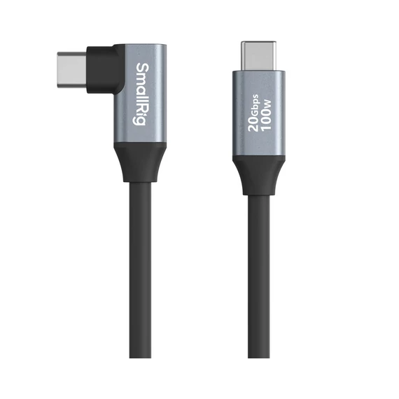 SmallRig USB-C (Straight) to USB-C (Angled) Data Cable (60cm / 23.6in) 4791