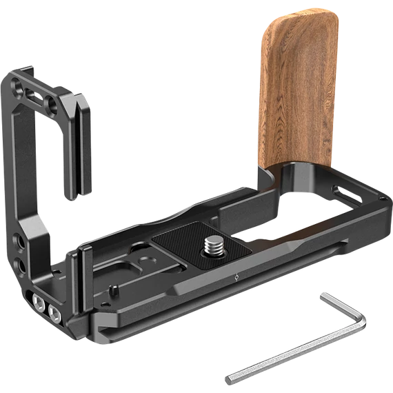 SmallRig 2811 L-Bracket for X-T4 w. woodand Grip