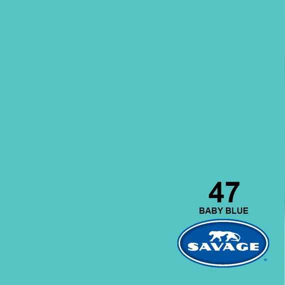 SAVAGE papír premium fotóháttér Baby Blue 1,35×11m