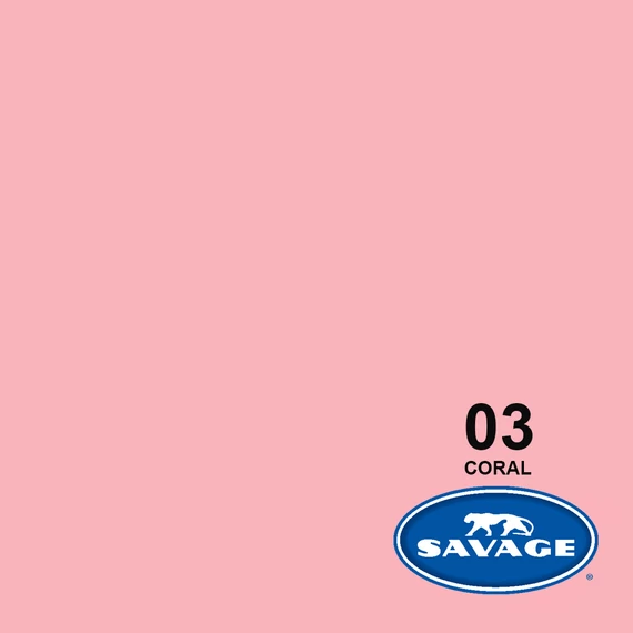SAVAGE papír premium fotóháttér Coral 2,2×11m