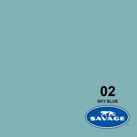 SAVAGE papír premium fotóháttér Sky Blue 2,2×5,5m