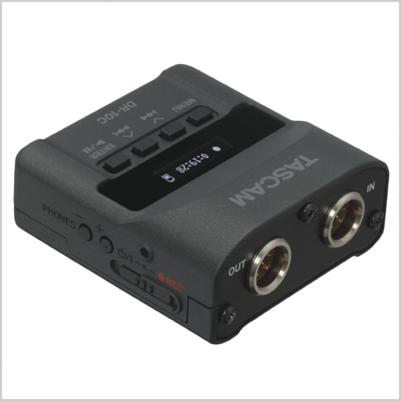 Tascam DR-10CH memóriakártyás hangrögzítő csíptetős mikrofonokhoz, Shure csatlakozás