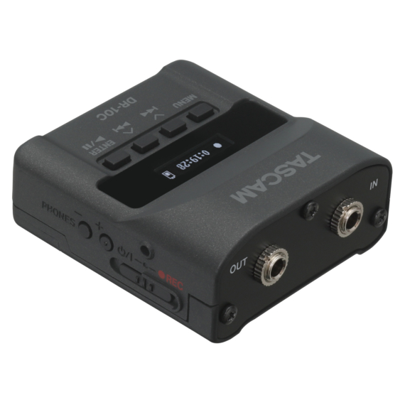 Tascam DR-10CS memóriakártyás hangrögzítő csíptetős mikrofonokhoz, Sennheiser csatlakozás