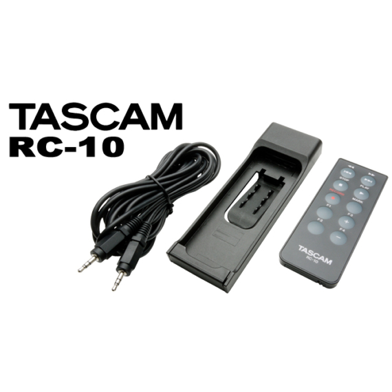 Tascam RC-10, Vezetékes/IR távvezérlő Tascam hordozható hangfelvevőkhöz