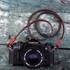 Kép 4/4 - BRONKEY Brown & Red leather camera strap TOK-102-L-120