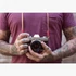 Kép 4/4 - BRONKEY Tanned & Red leather camera strap TOK-103-L-120