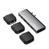 Kép 1/3 - Caruba 9 az 1-ben USB-C hub - szürke