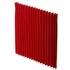 Kép 2/2 - Folded Paper Fan Props Claret 36cm